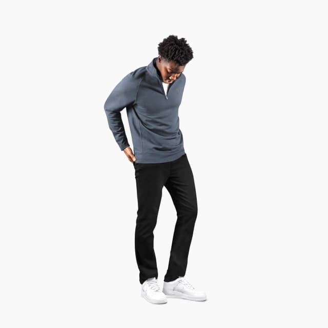 men_chill_quarter_zip_pullover_-_gray